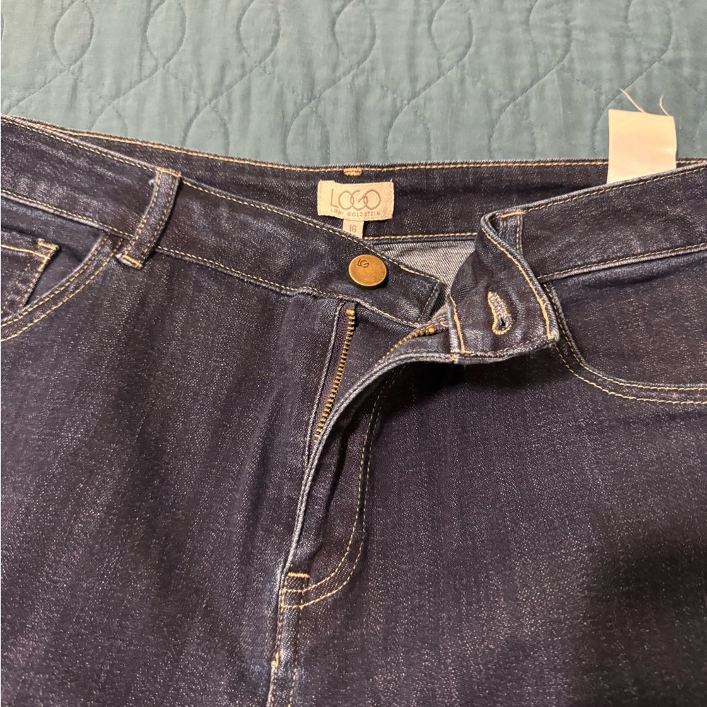 Logo new boot it jeans without tags .  Dark denim